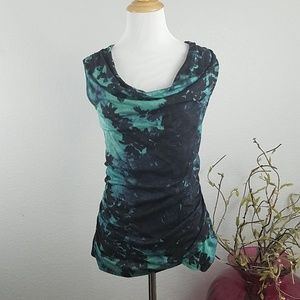 T Tahari multicolored blouse